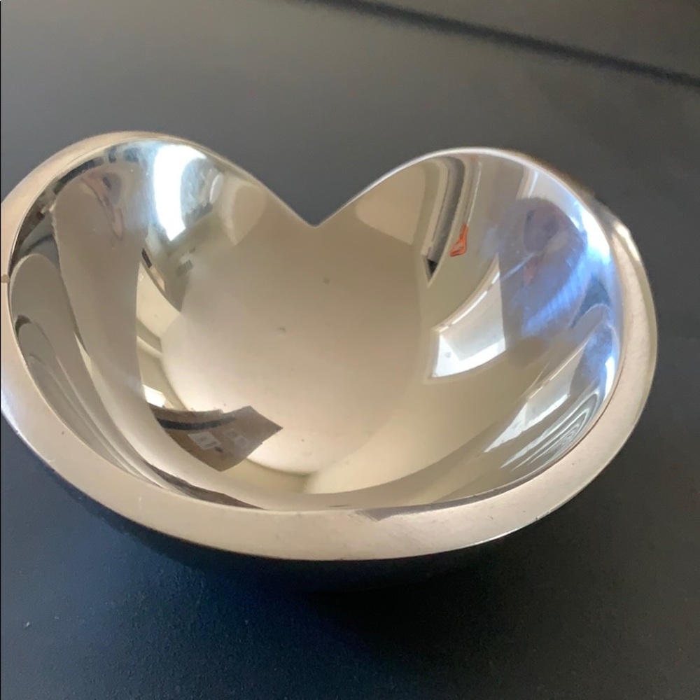 Nambe heart shaped bowl